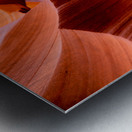 Red Waves Metal print